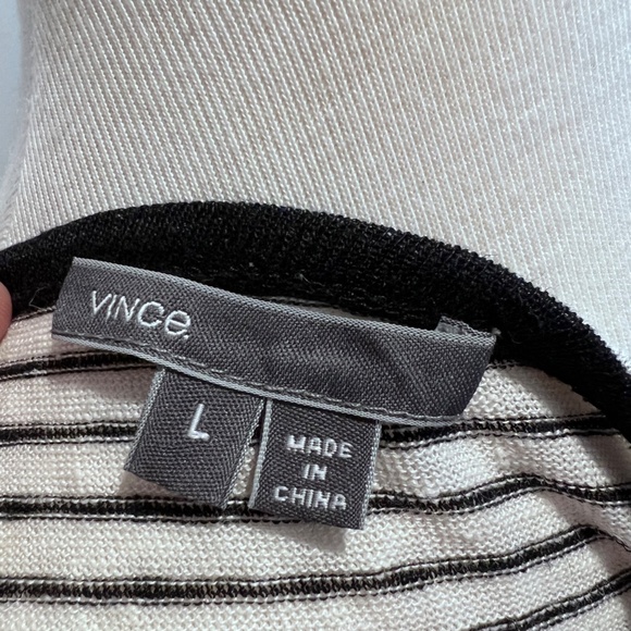 Vince Mixed Stripe Long Sleeve Tee - Picture 5 of 6